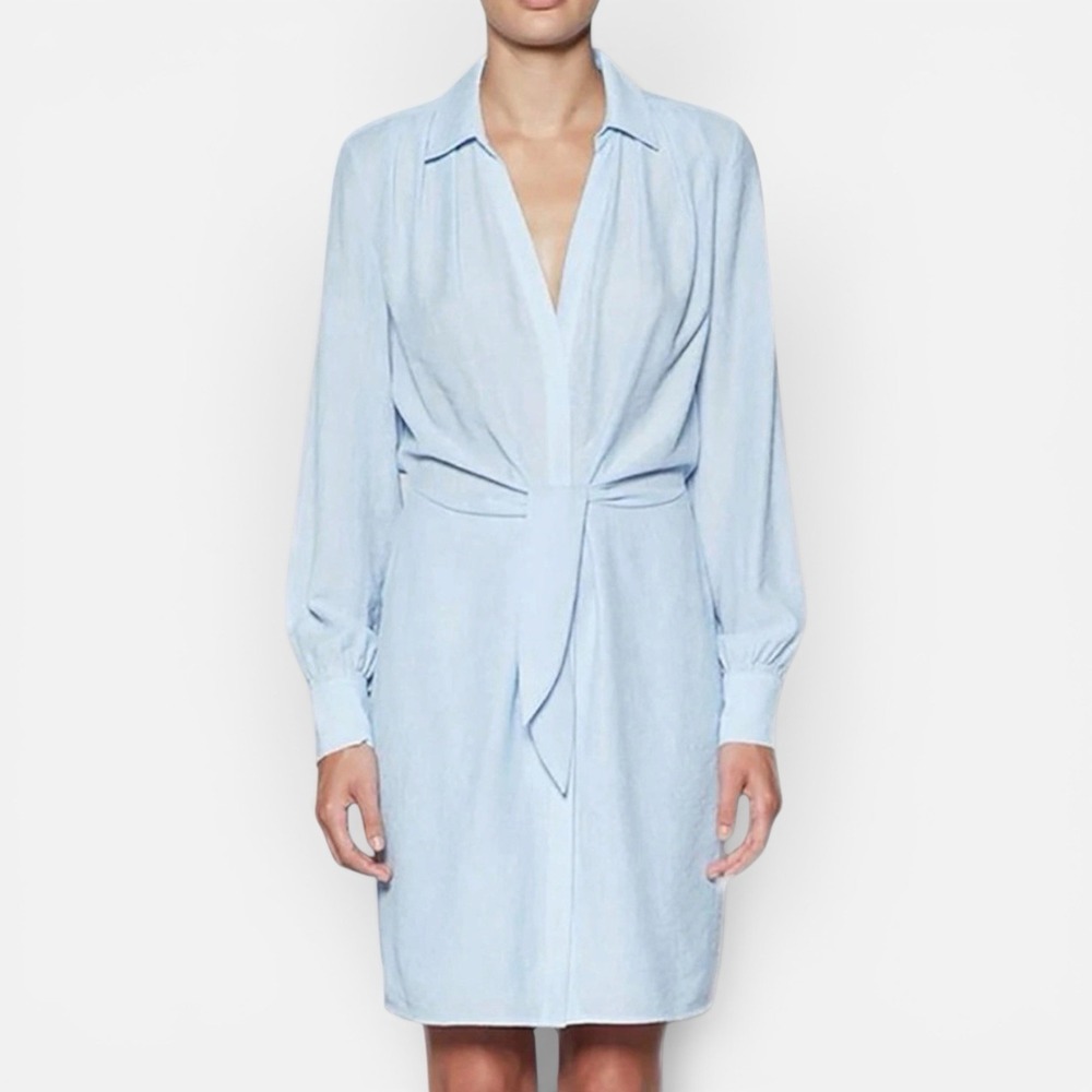 Brochu Walker Madsen Shirt Dress In Sky Blue Sz S
